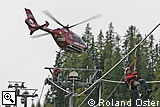 Helicopter rescue team
